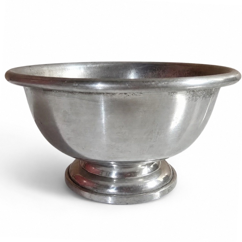 Vintage Hong Kong Metal Footed Sherbet Ice Cream Dessert Dish